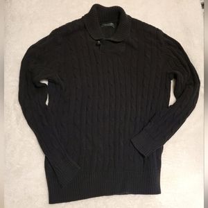 Mens Knit Sweater with Collar